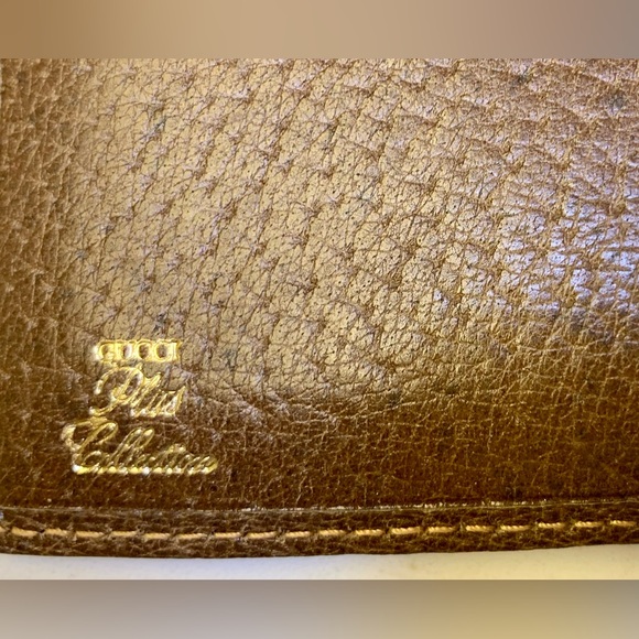 GUCCI PLUS RARE 1980s Leather Agenda w/original paper notepad. - Picture 5 of 13